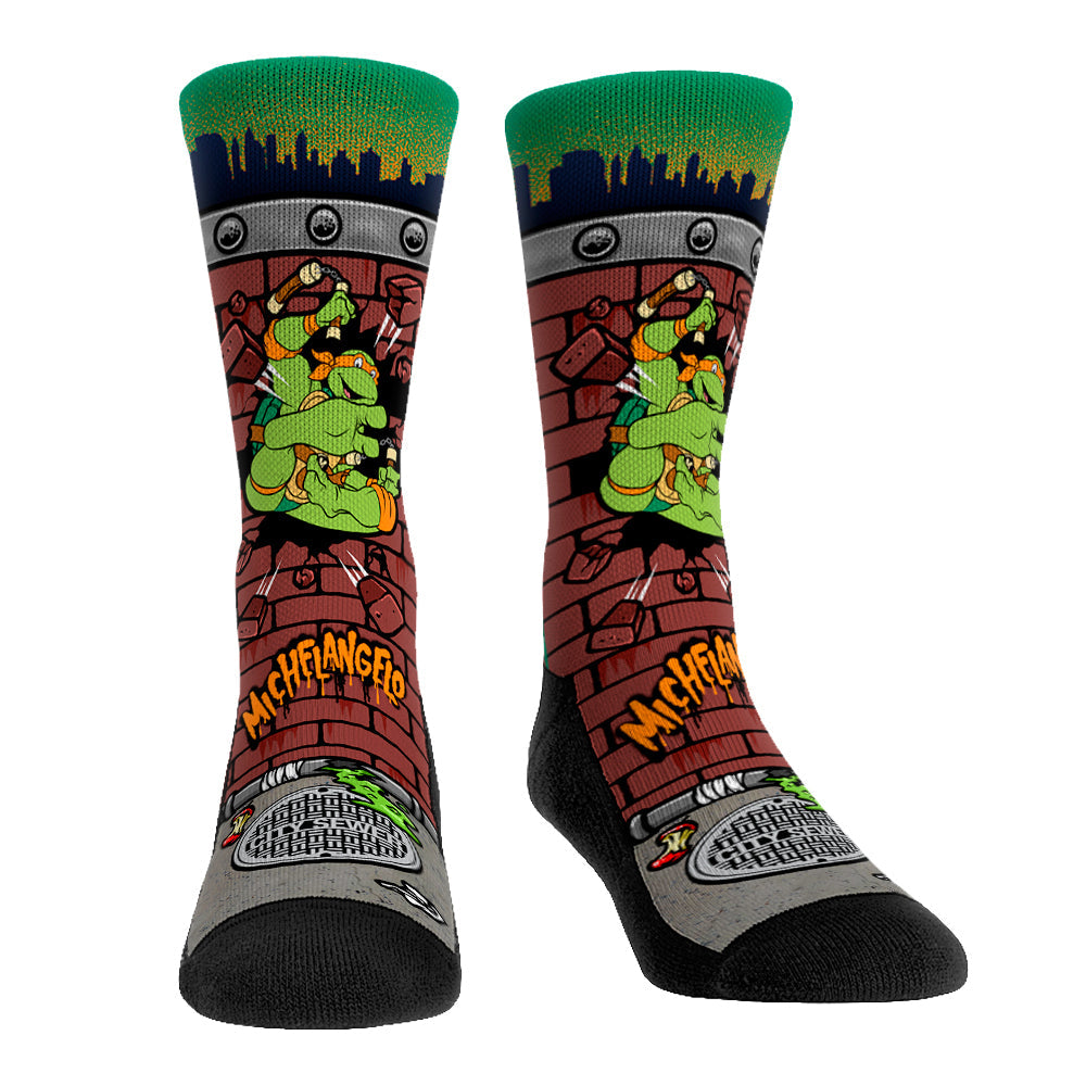Teenage Mutant Ninja Turtles - Michelangelo - Breakout Crew Socks