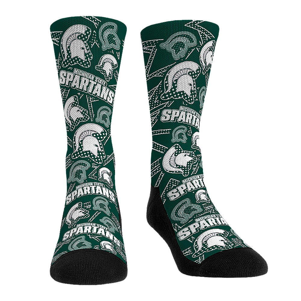 Michigan State Spartans - Microdot All-Over Crew Socks