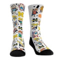 Michigan Wolverines - 90s Nickelodeon Characters All-Over Crew Socks