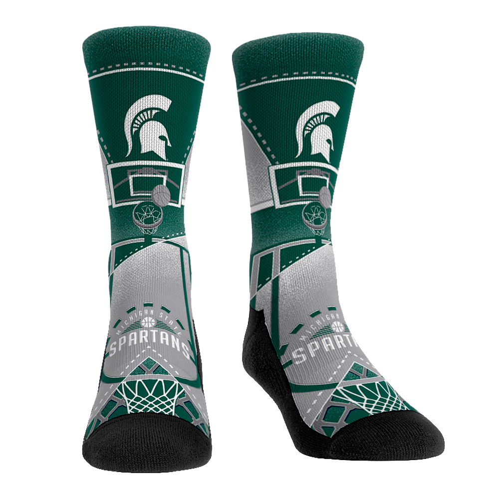 Michigan State Spartans - Nothing but Net Crew Socks