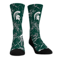 Michigan State Spartans - Cracked Marble Crew Socks