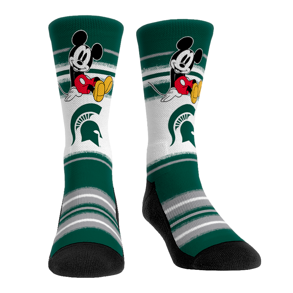 Michigan State Spartans - Disney - Sit Stripe Crew Socks