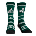 Michigan State Spartans - Go Green! Go White! Crew Socks