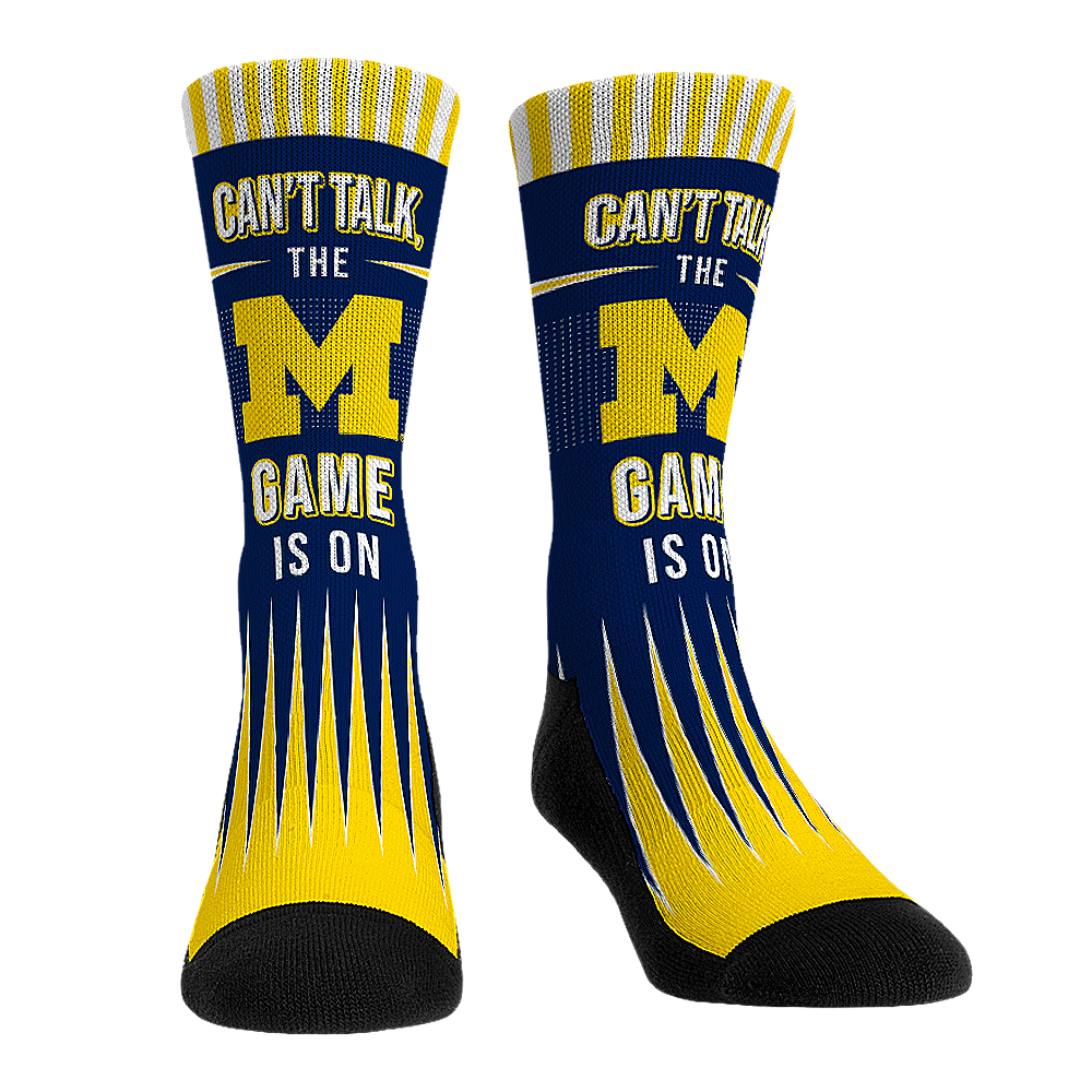 Michigan Wolverines - Can't Talk Crew Socks