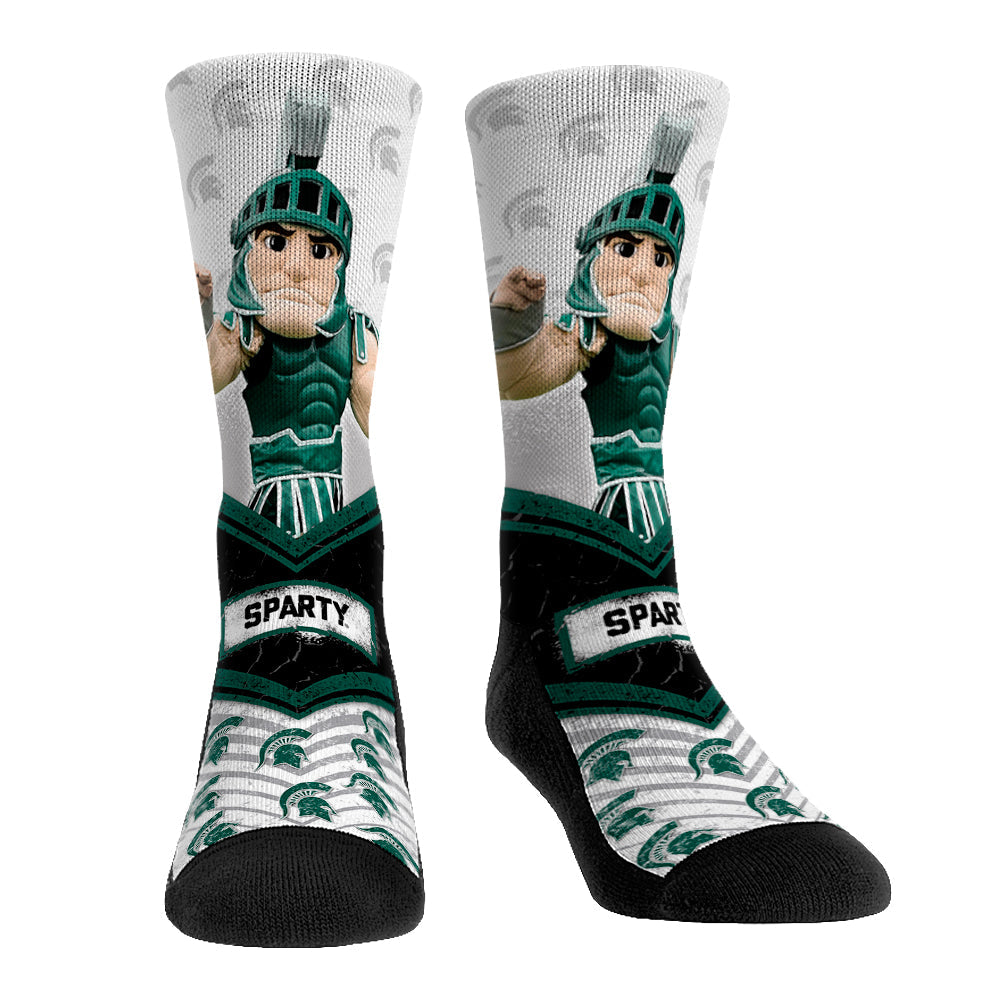 Michigan State Spartans - Mascot Walkout Crew Socks