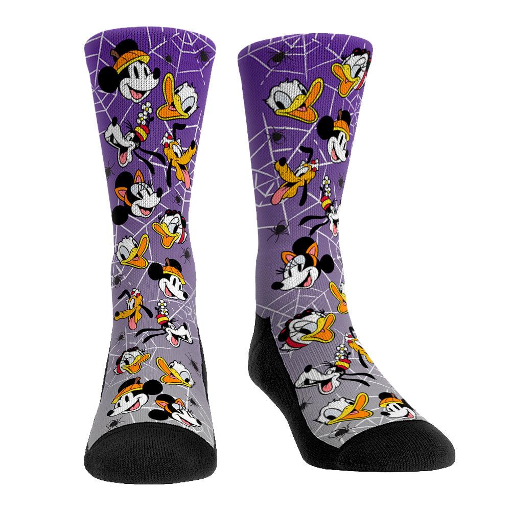 Mickey Mouse - Halloween Famous Faces Crew Socks
