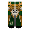 Milwaukee Bucks - Split Face Mascot Crew Socks