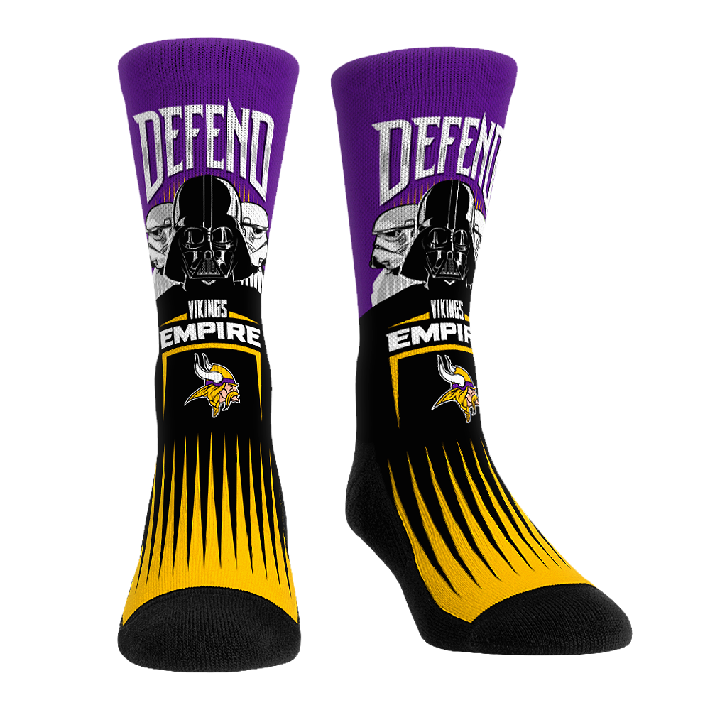 Minnesota Vikings - Star Wars - Defend the Empire Crew Socks