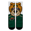 Minnesota Wild - Split Face Mascot Crew Socks
