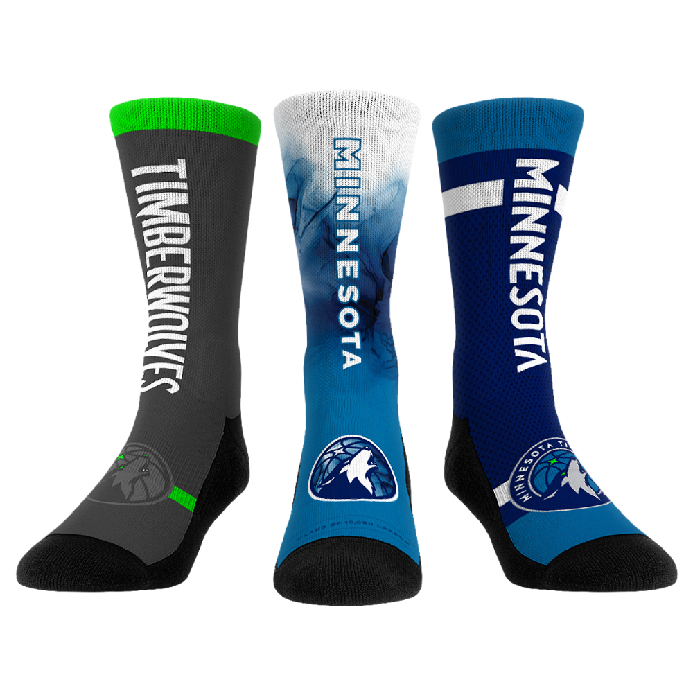 Minnesota Timberwolves - Ultimate Jersey - 3-Pack Crew Socks
