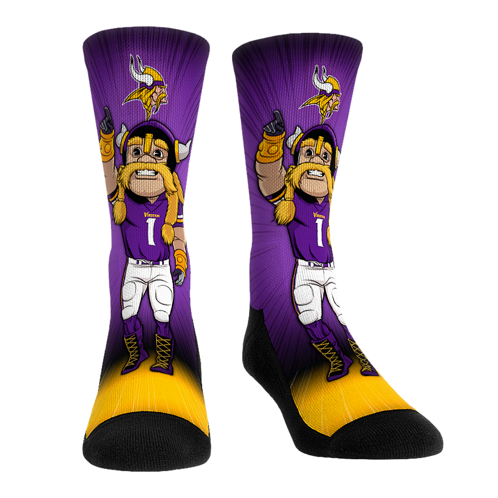 Minnesota Vikings - Mascot Pump Up! Crew Socks