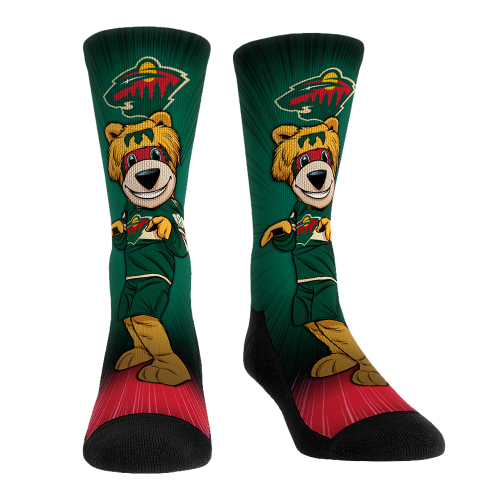 Minnesota Wild - Mascot Pump Up! Crew Socks