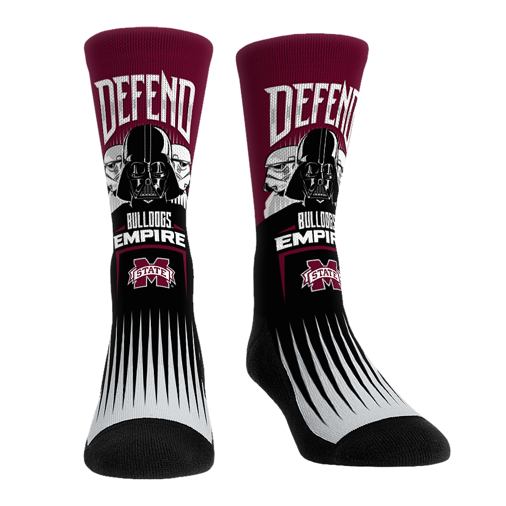 Mississippi State Bulldogs - Star Wars - Defend the Empire Crew Socks