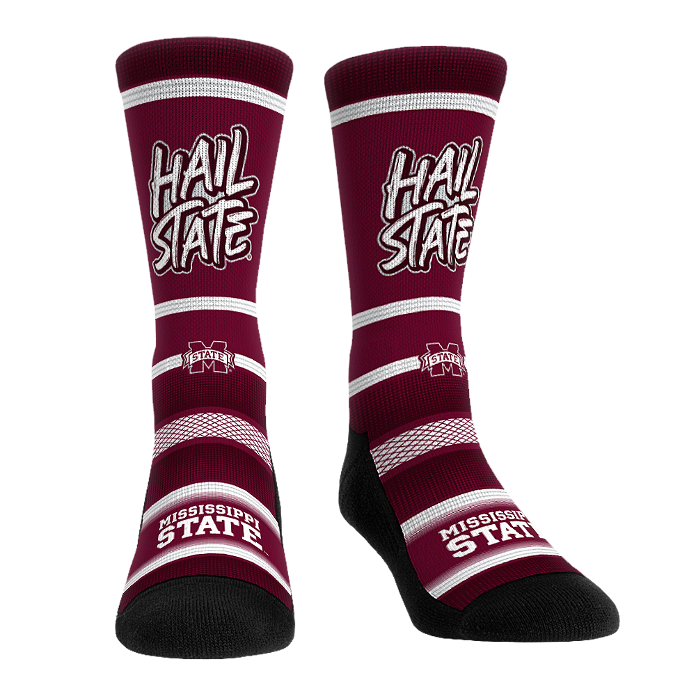 Mississippi State Bulldogs - Hail State Crew Socks