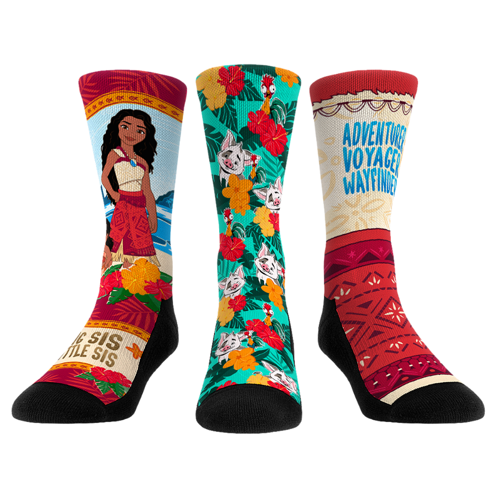 Moana 2 - 3-Pack Crew Socks