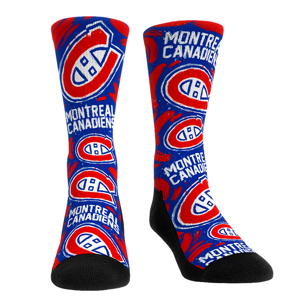 Montreal Canadiens - Logo Paint Crew Socks