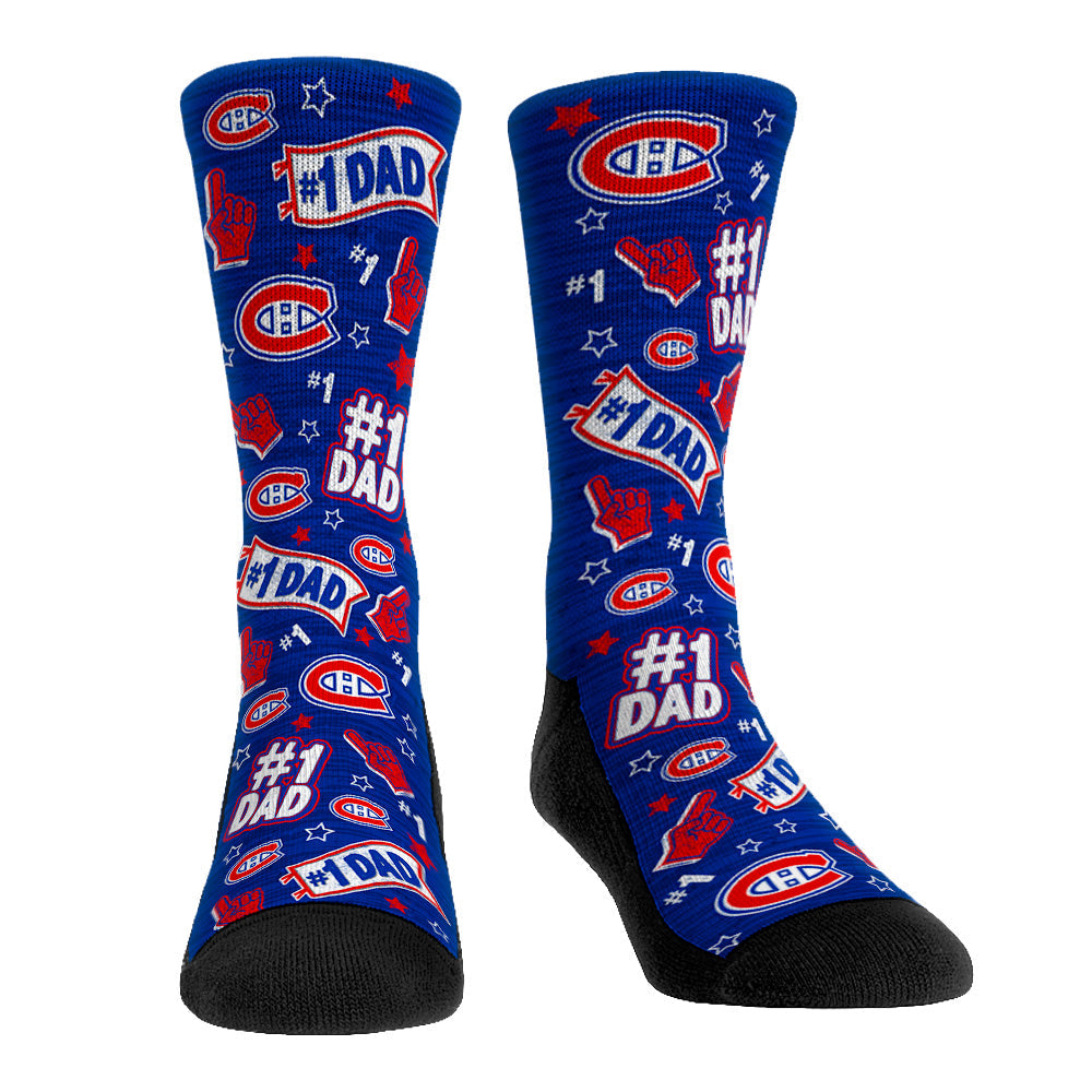 Montreal Canadiens - #1 Dad Crew Socks