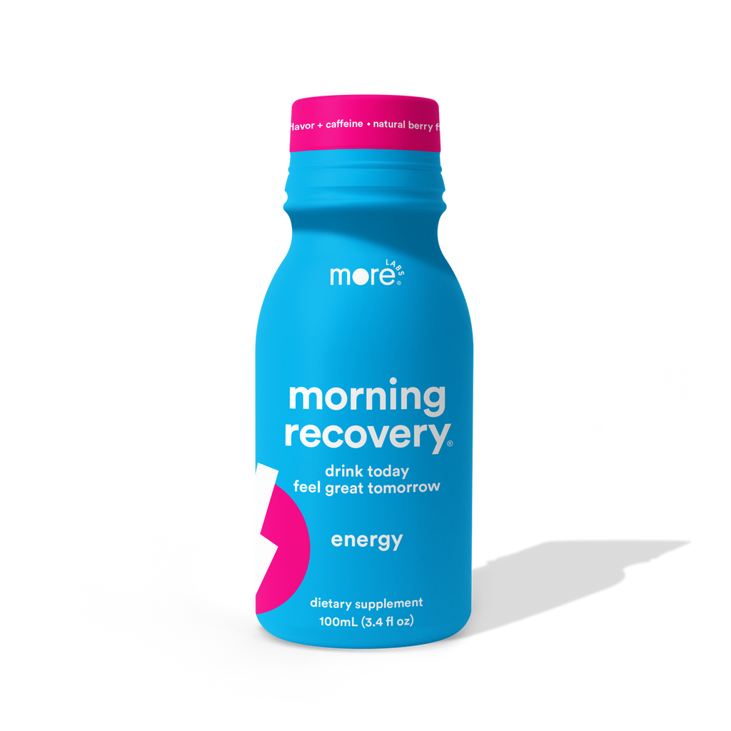 morning recovery + energy | 6, 12, or 24-Pack Berry-Flavored Recovery+Energy Supplement 3.4oz.