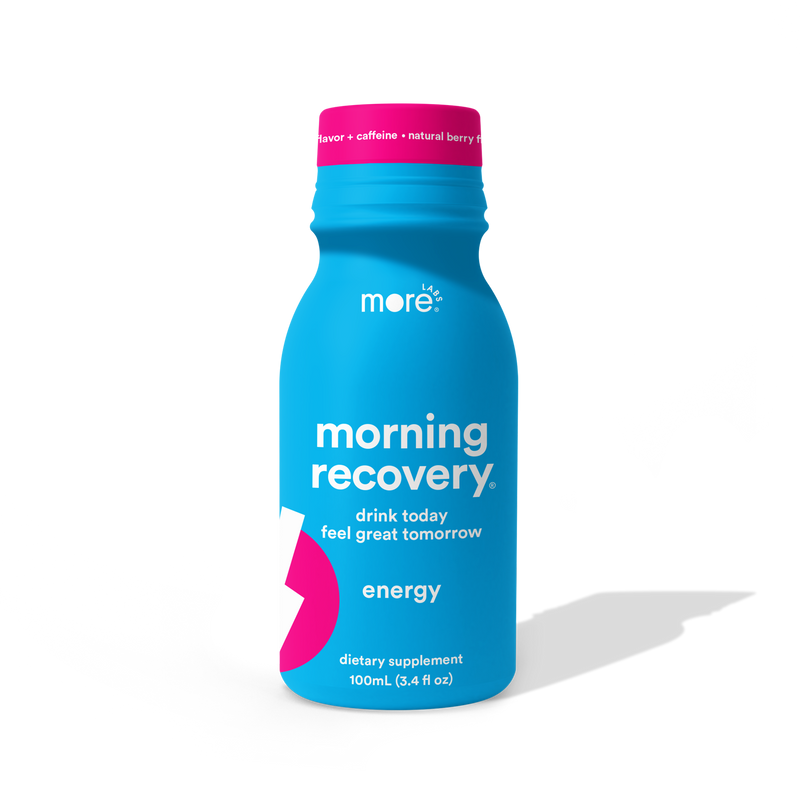 morning recovery + energy | 6, 12, or 24-Pack Berry-Flavored Recovery+Energy Supplement 3.4oz.