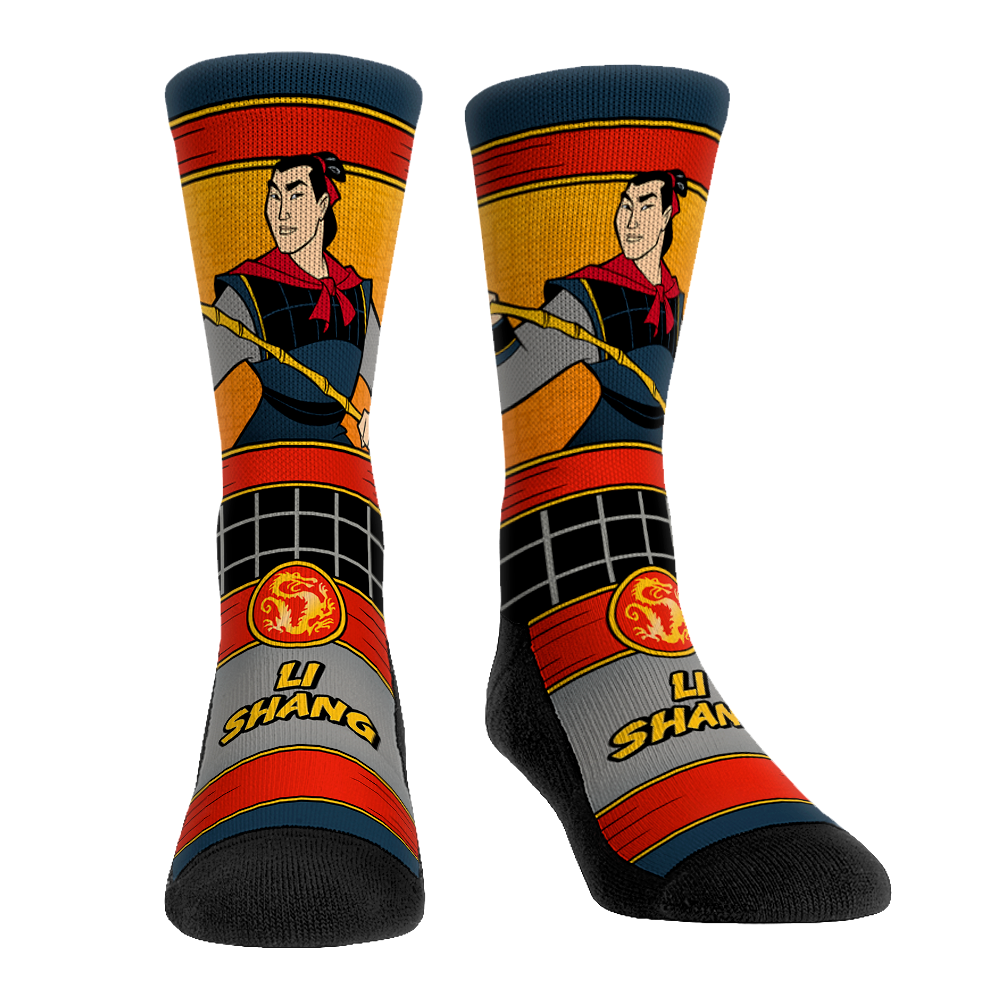 Mulan - Li Shang Hero Pose Crew Socks