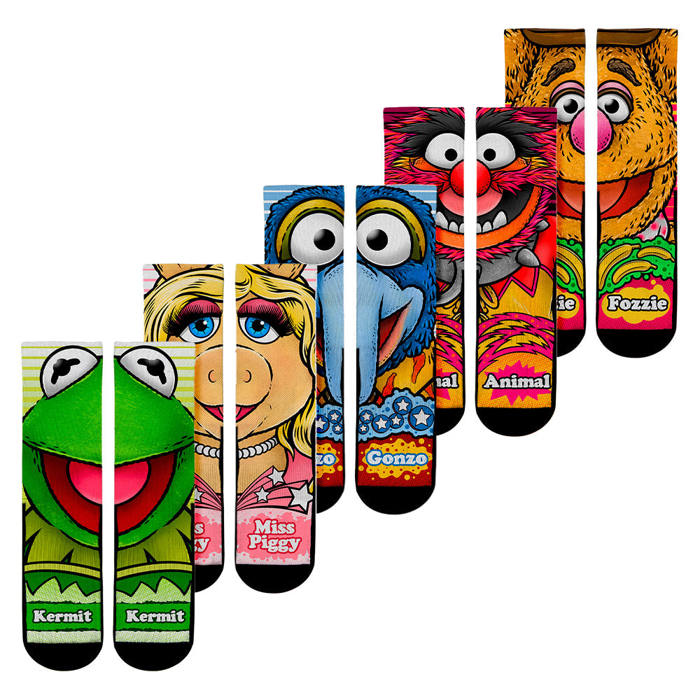 The Muppets - Split Face - 5-Pack Crew Socks