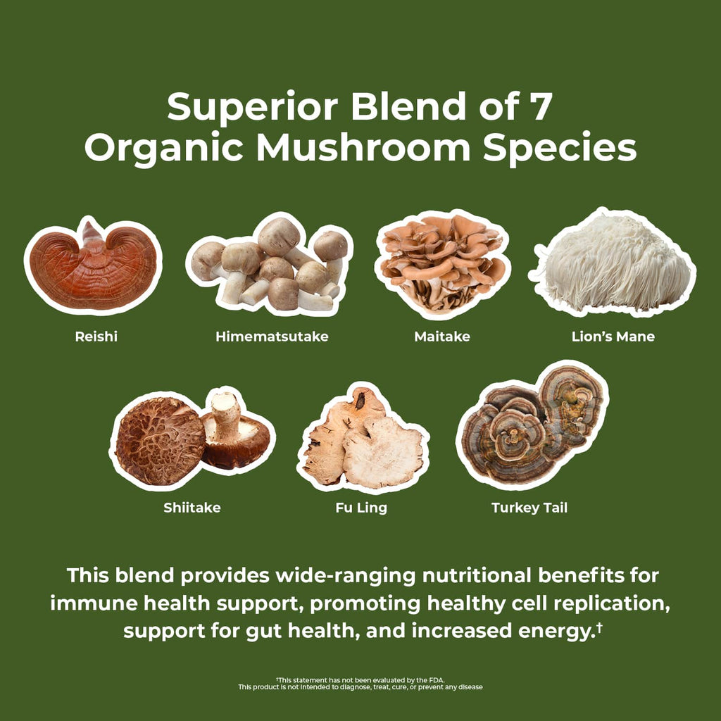 Gold Mushroom 7 - 90 Capsules