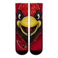 Arizona Cardinals - Split Face Mascot Crew Socks