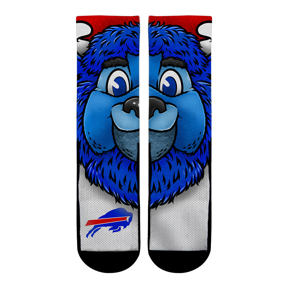 Buffalo Bills - Split Face Mascot Crew Socks