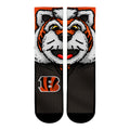 Cincinnati Bengals - Split Face Mascot Crew Socks