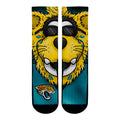 Jacksonville Jaguars - Split Face Mascot Crew Socks
