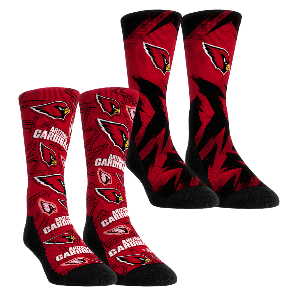 Arizona Cardinals - Game Day 2-Pack Crew Socks
