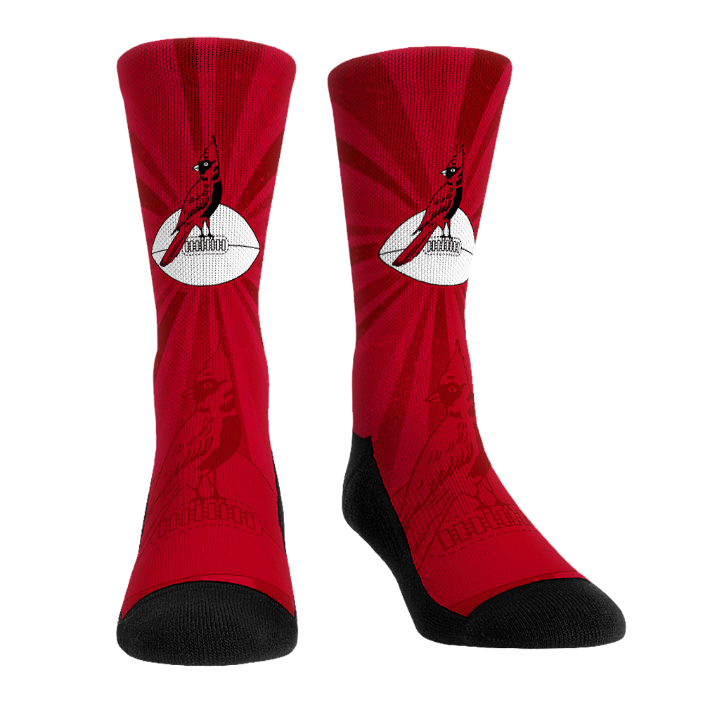 Arizona Cardinals - Throwback Swirl Crew Socks