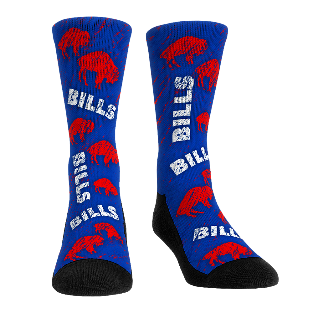 Buffalo Bills - Throwback All-Over Crew Socks