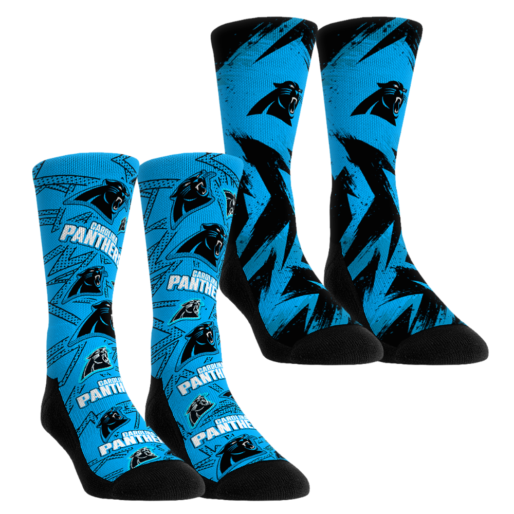 Carolina Panthers - Game Day 2-Pack Crew Socks