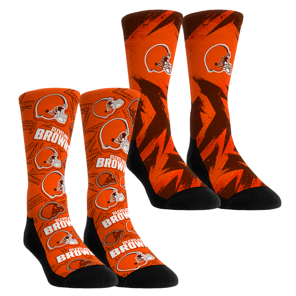 Cleveland Browns - Game Day 2-Pack Crew Socks