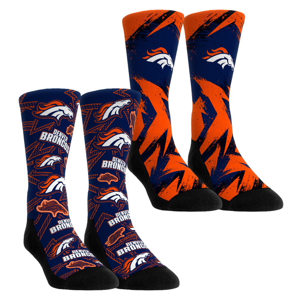 Denver Broncos - Game Day 2-Pack Crew Socks