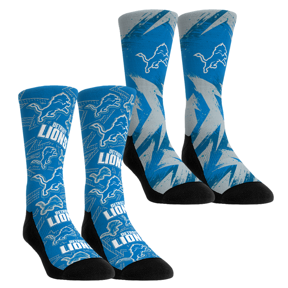 Detroit Lions - Game Day 2-Pack Crew Socks