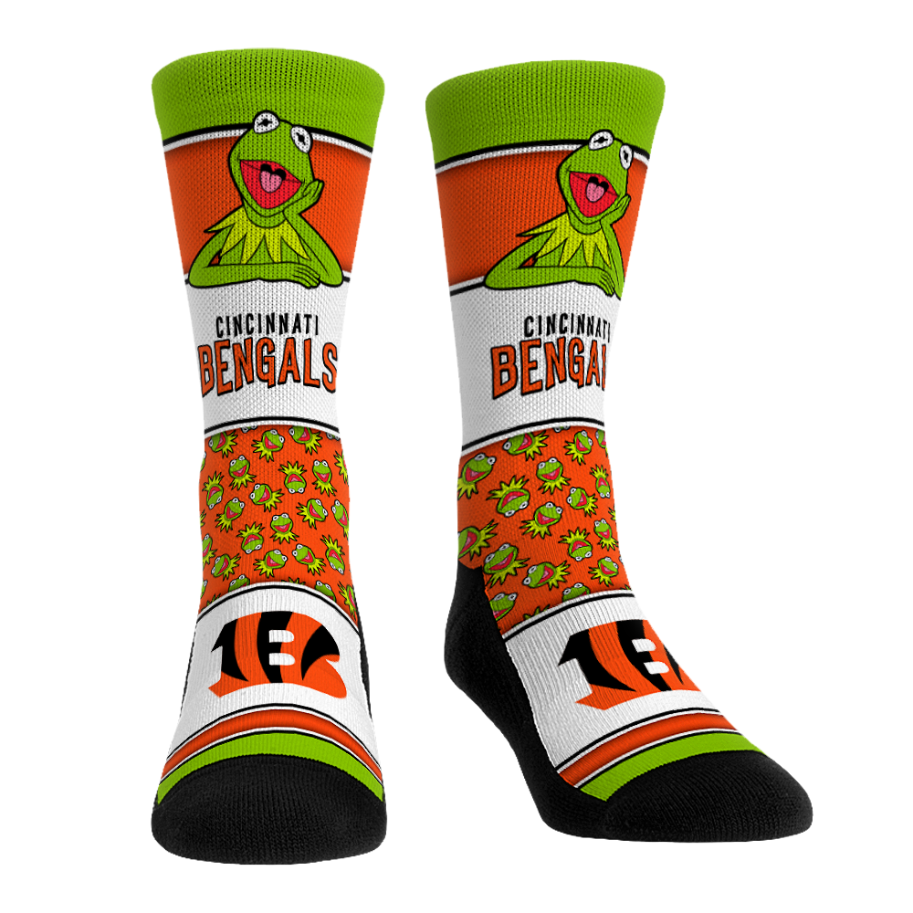 Cincinnati Bengals - The Muppets - Kermit Showcase Crew Socks