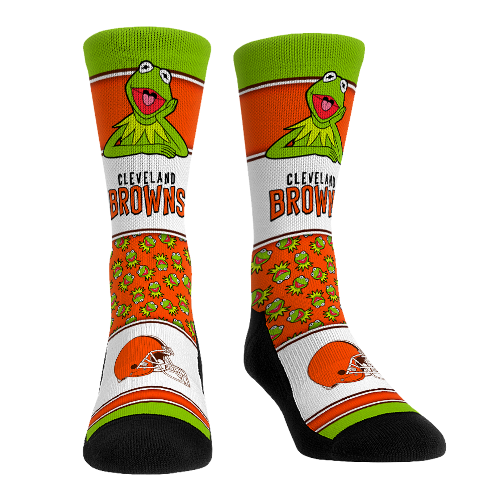 Cleveland Browns - The Muppets - Kermit Showcase Crew Socks