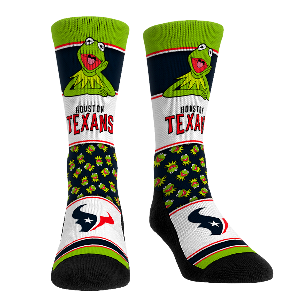 Houston Texans - The Muppets - Kermit Showcase Crew Socks