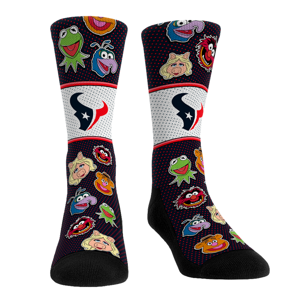Houston Texans - The Muppets - Muppet Mayhem Crew Socks