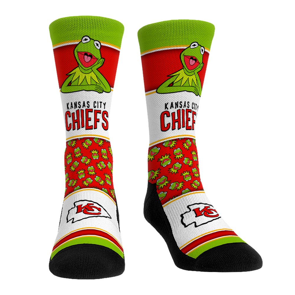 Kansas City Chiefs - The Muppets - Kermit Showcase Crew Socks