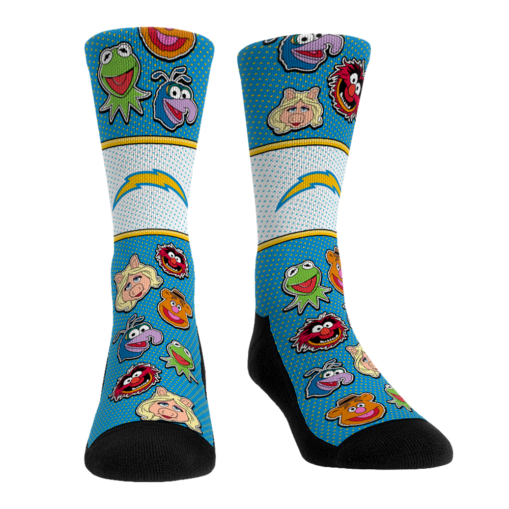 Los Angeles Chargers - The Muppets - Muppet Mayhem Crew Socks