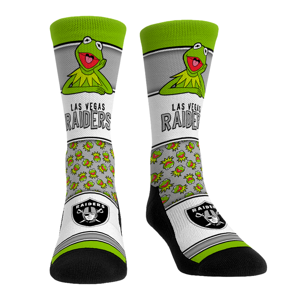 Las Vegas Raiders - The Muppets - Kermit Showcase Crew Socks