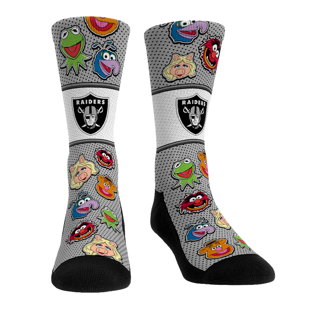 Las Vegas Raiders - The Muppets - Muppet Mayhem Crew Socks