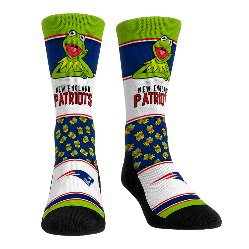 New England Patriots - The Muppets - Kermit Showcase Crew Socks