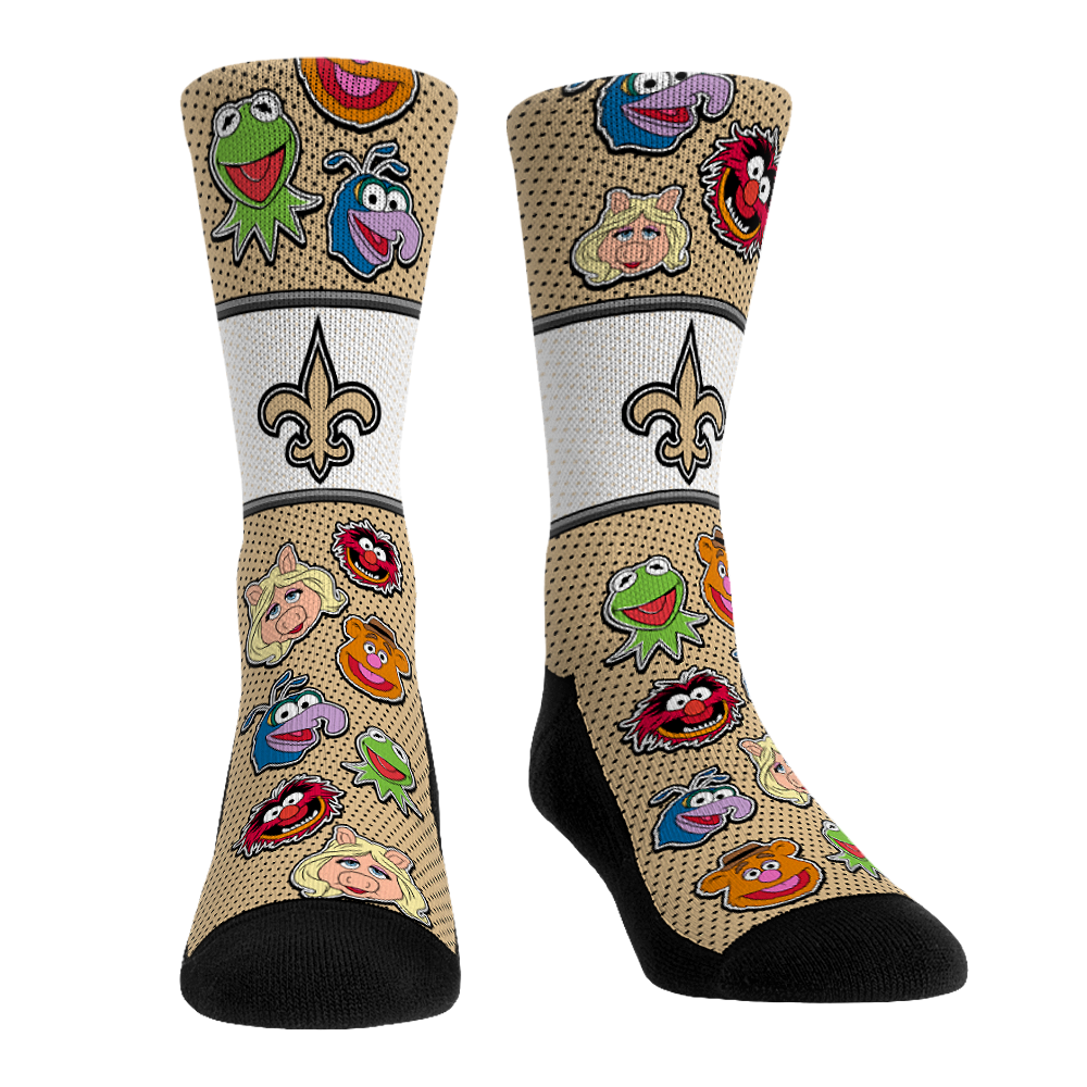 New Orleans Saints - The Muppets - Muppet Mayhem Crew Socks