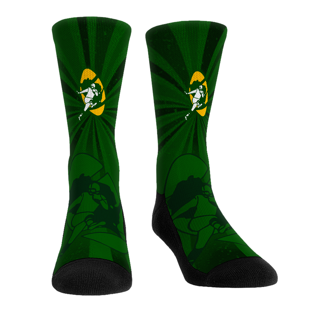 Green Bay Packers - Throwback Swirl Crew Socks