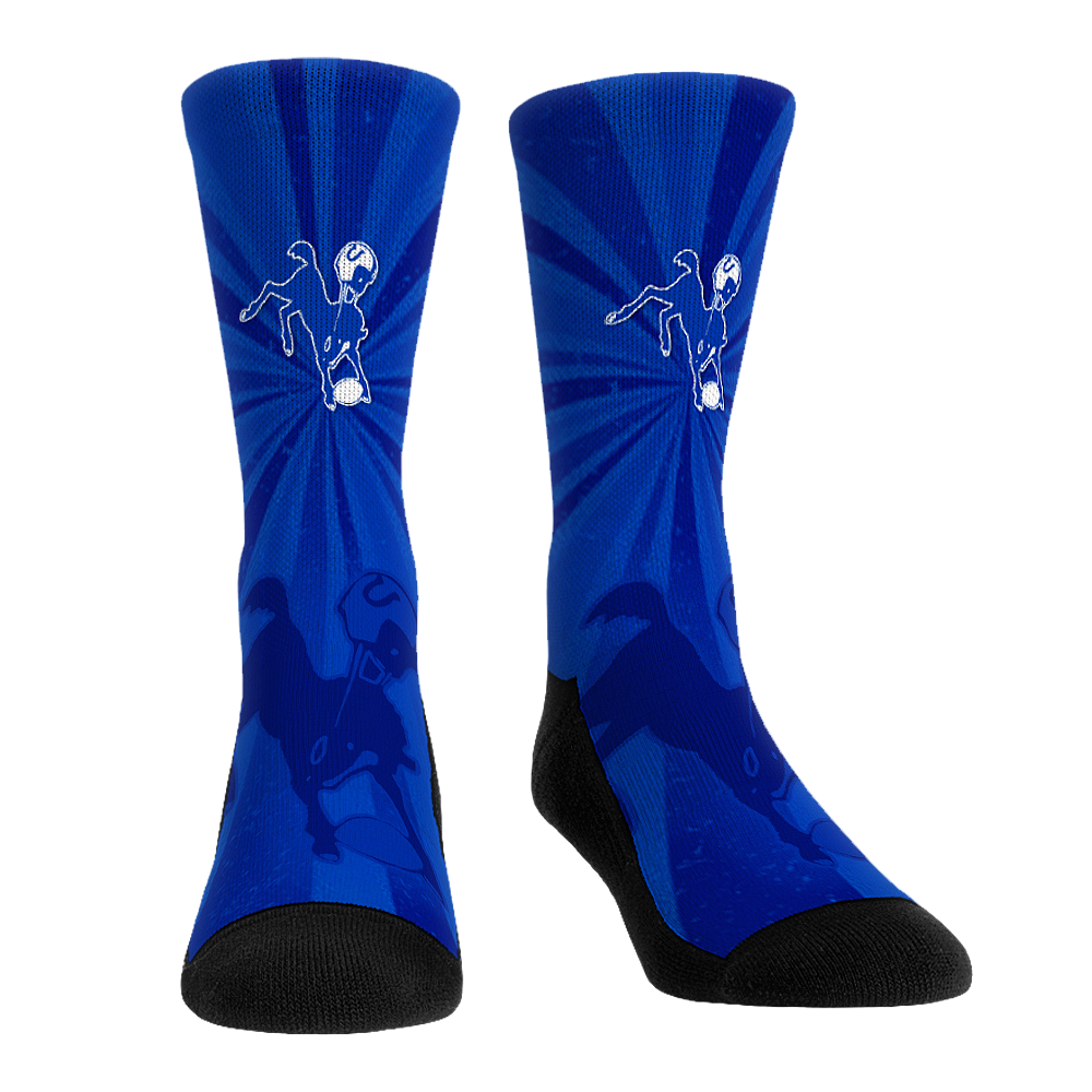 Indianapolis Colts - Throwback Swirl Crew Socks