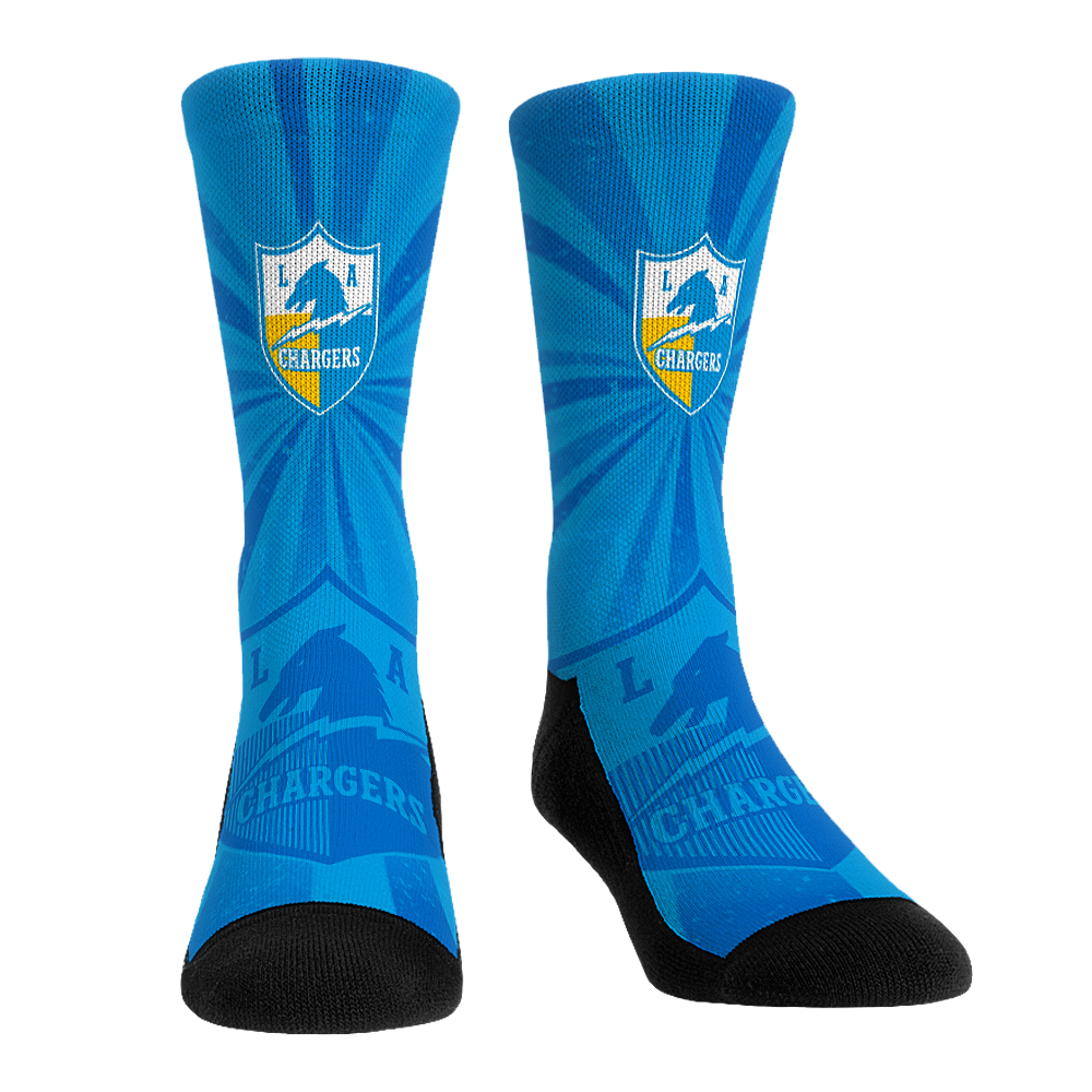 Los Angeles Chargers - Throwback Swirl Crew Socks